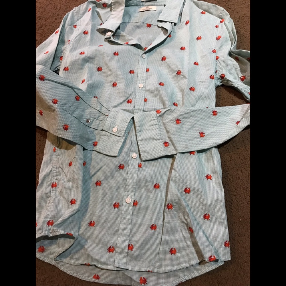 Boys new crab shirt by scotch & soda size 14
